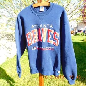 Russell athletic Altlanta braves crewneck sweater